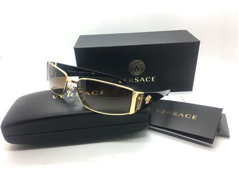 ladies versace glasses wire rectangle gold|Versace sunglasses gold sunglasses.